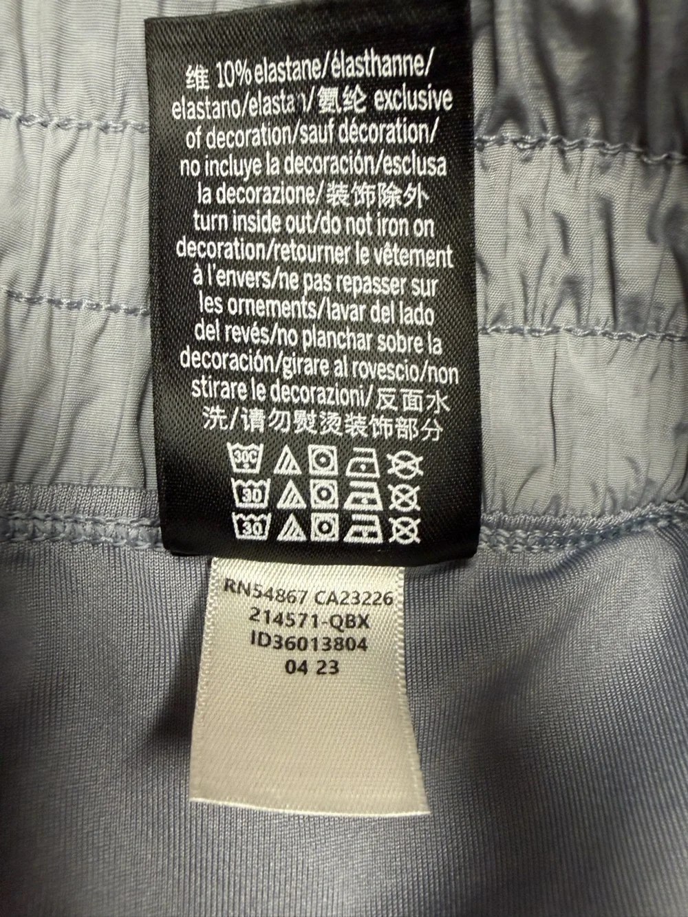 PINK Victoria's Secret Active High Waisted Running Shorts Light Grey L